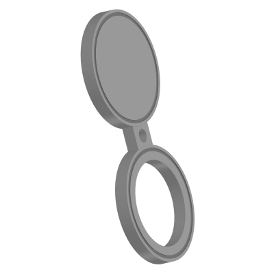 Заглушка поворотная ЗП(III)-300-100-10Х17Н13М2Т (S=45) Т-ММ-25-01-06 (между M и L)